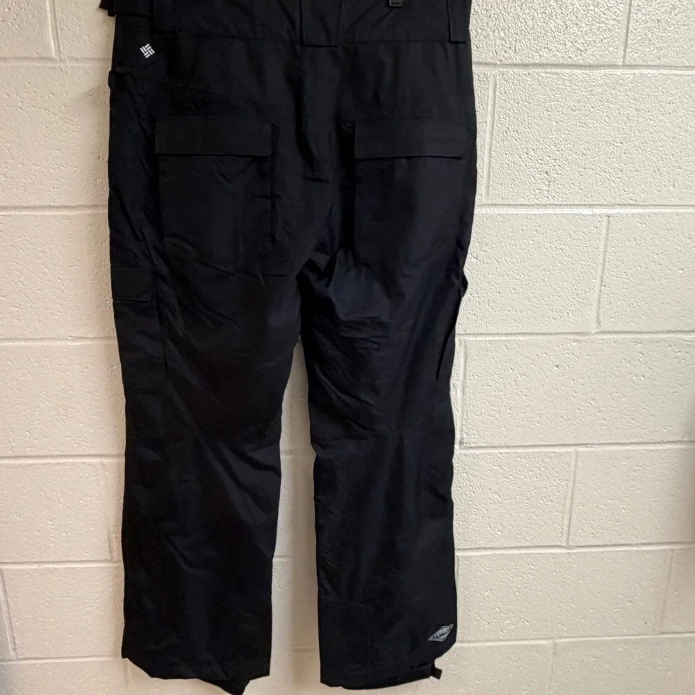 Columbia Mens Omni-Heat Snow Pants XL Black Waterproof Insulated Ski Cargo New